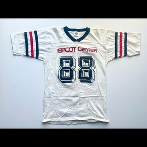 Vintage 1982 Disney WDW Epcot Center 88 Jersey T-Shirt  Single Stitch VTG rare
